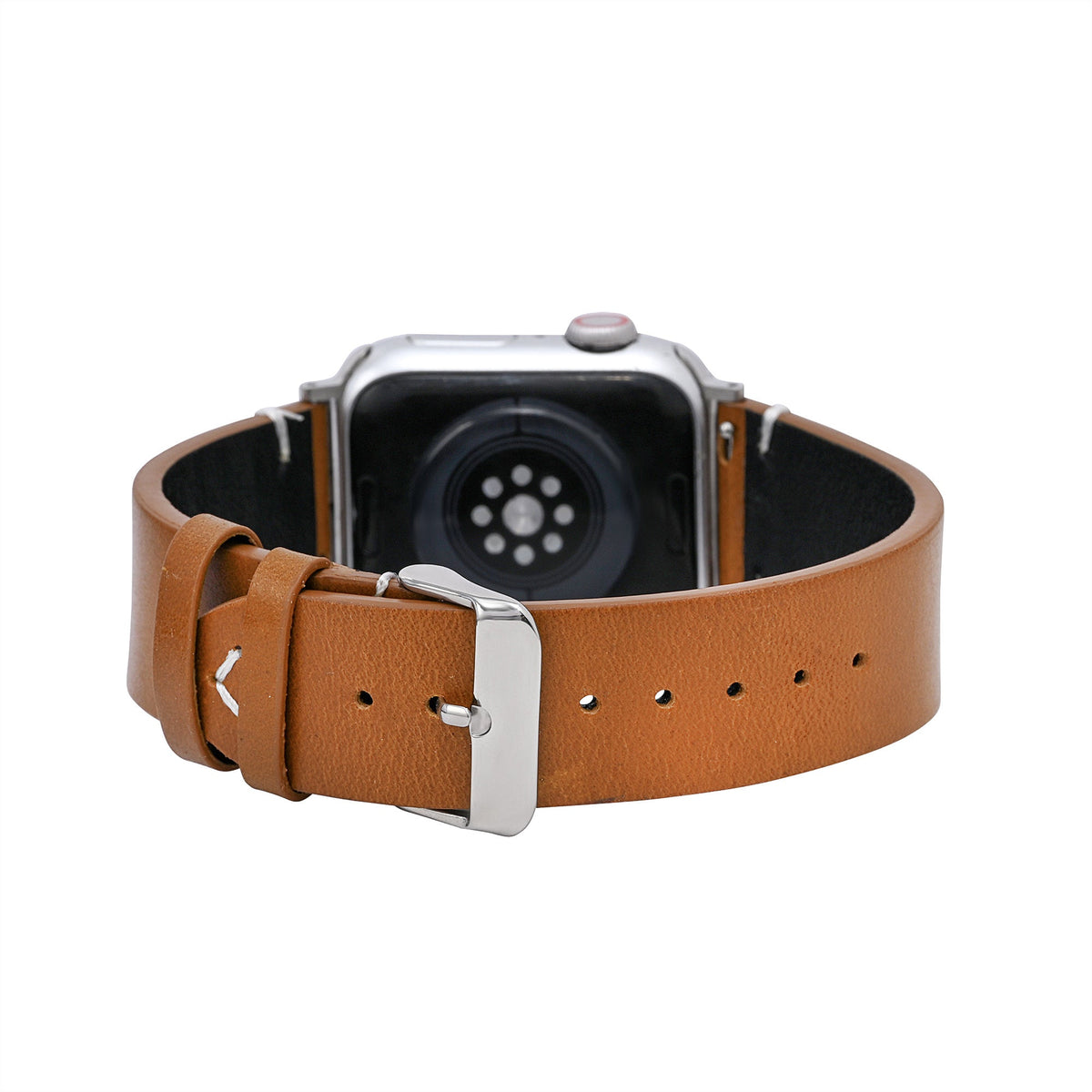 Herren braunes Lederarmband für Apple Watch