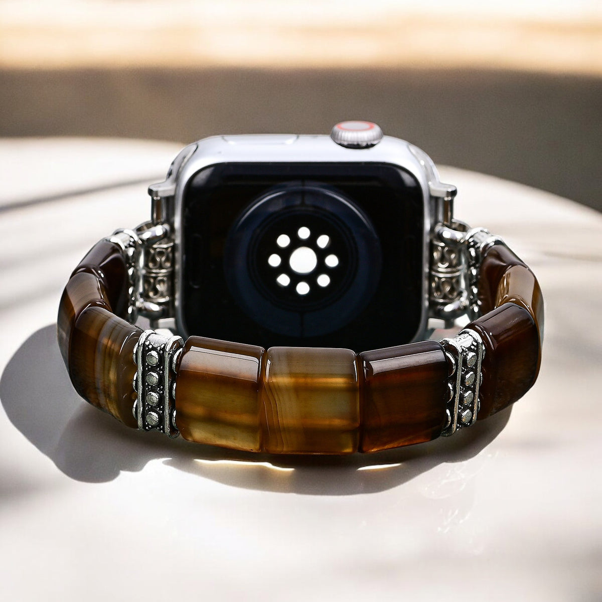 Ethereal Dune Agate Stretch Apple Watch Armband