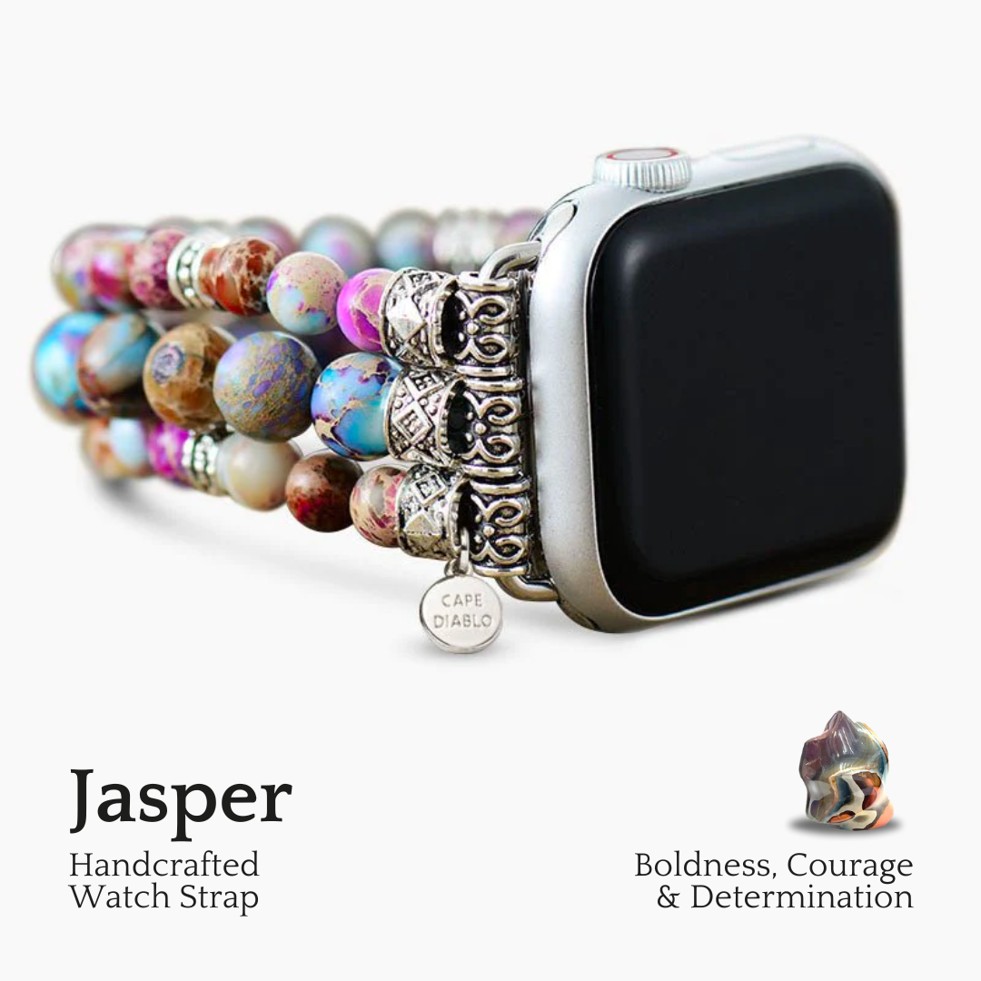 Intensives Jasper Stretch Apple Watch Armband