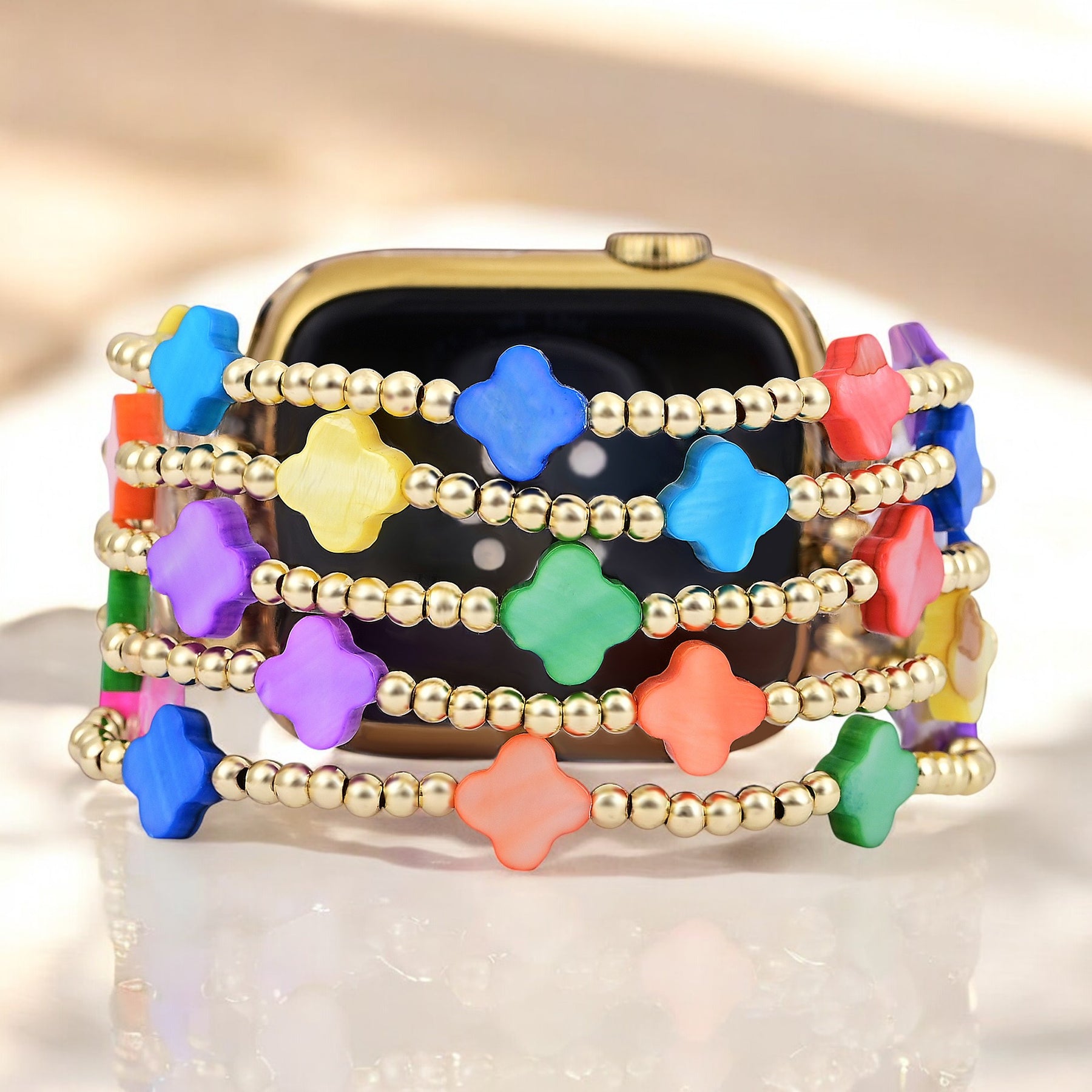 Chakra Kleeblatt Stretch Apple Watch Armband