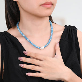 Jadeblüte Perlenkette