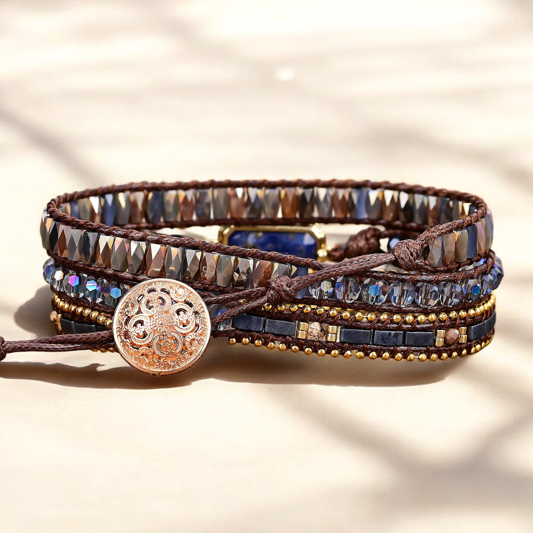 Mitternachtsroyalty Wickelarmband