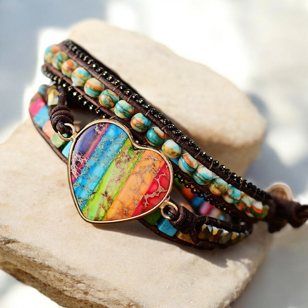 Chakra Mondlicht Schutz Wickelarmband