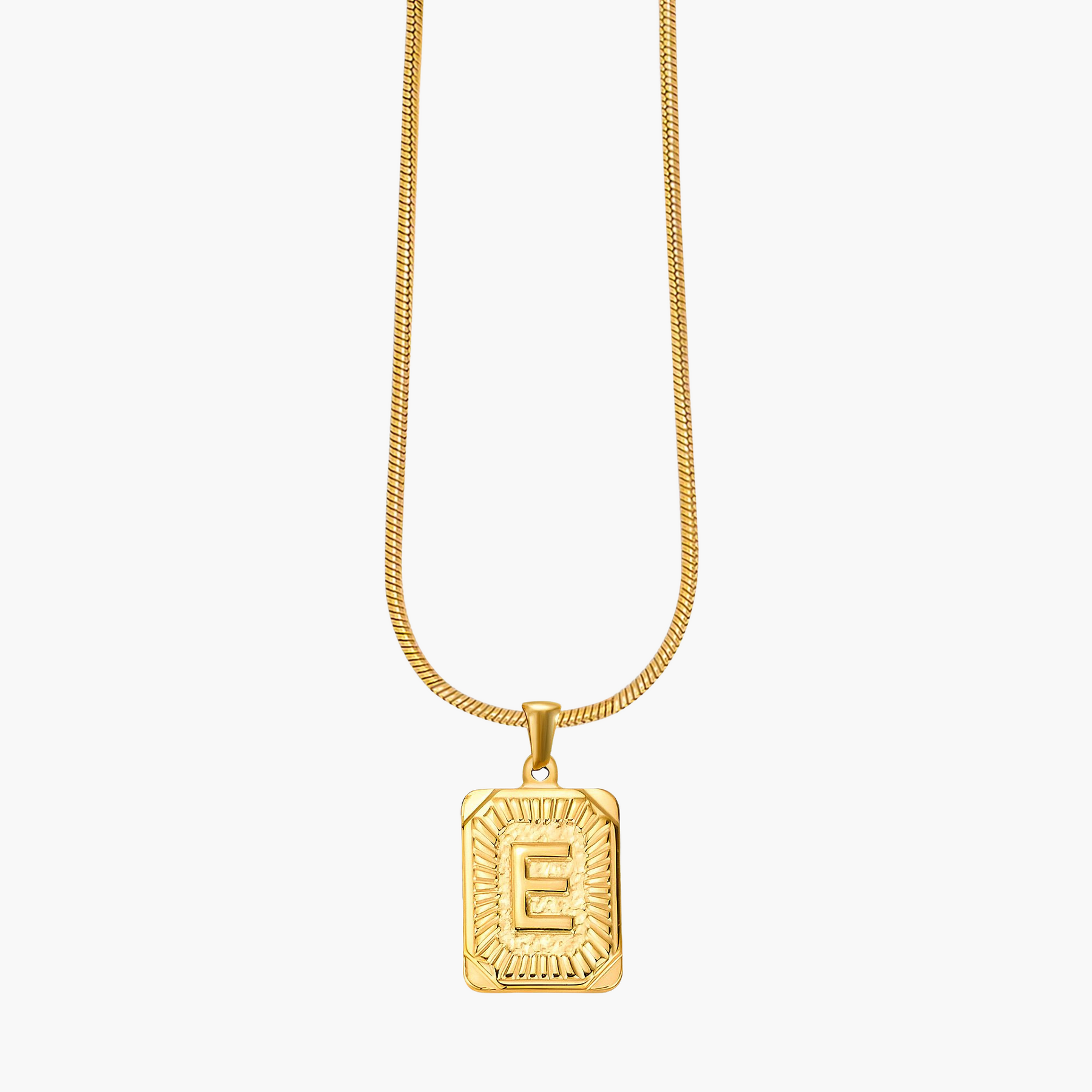 Golden Glow Bubble Buchstaben-Halskette