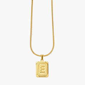 Golden Glow Bubble Buchstaben-Halskette
