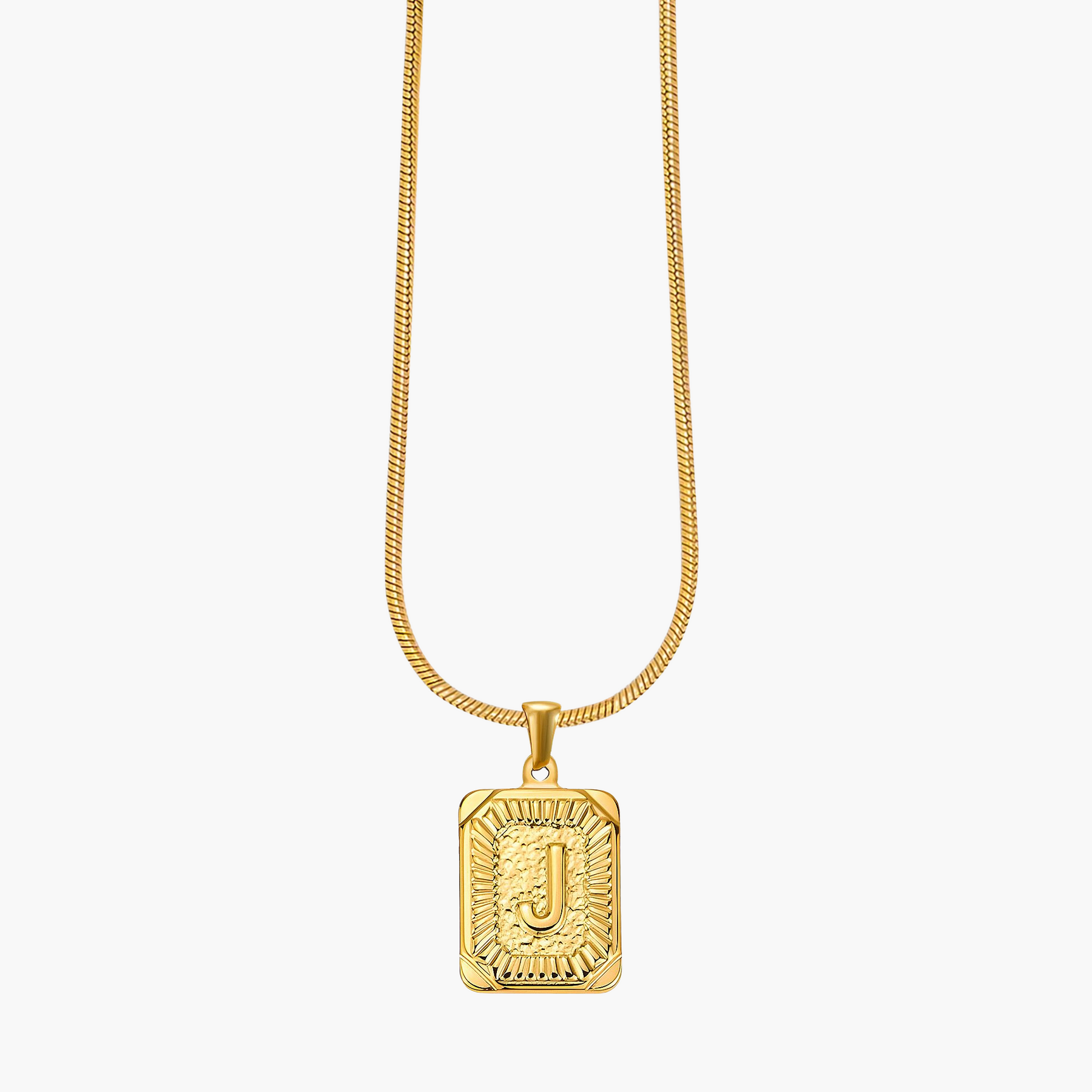 Golden Glow Bubble Buchstaben-Halskette