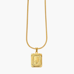 Golden Glow Bubble Buchstaben-Halskette