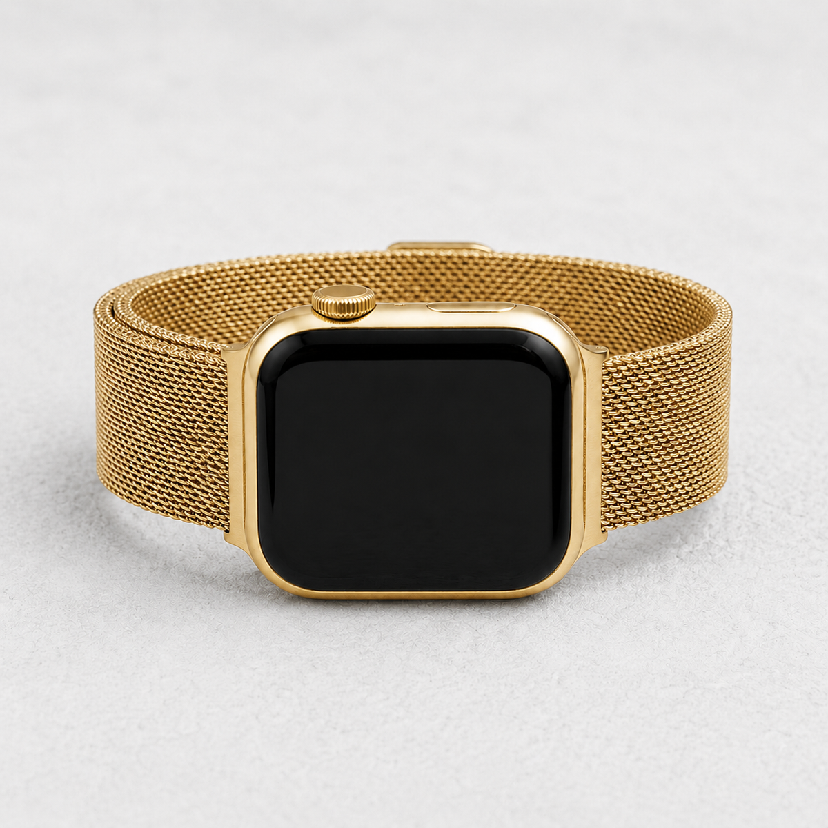 Goldenes Stahl-Luxus-Stretch-Armband für Apple Watch