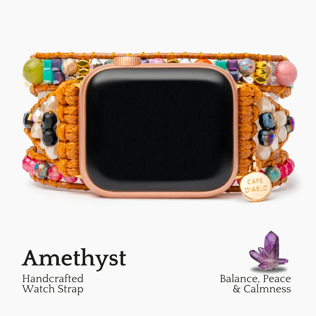 Heilendes Amethyst-Schutz-Apple-Uhrenarmband