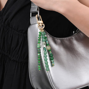 Grüner Aventurin Harmonie Taschenanhänger