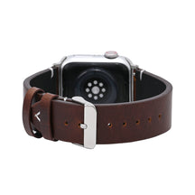 Herren schwarzes Lederarmband für Apple Watch