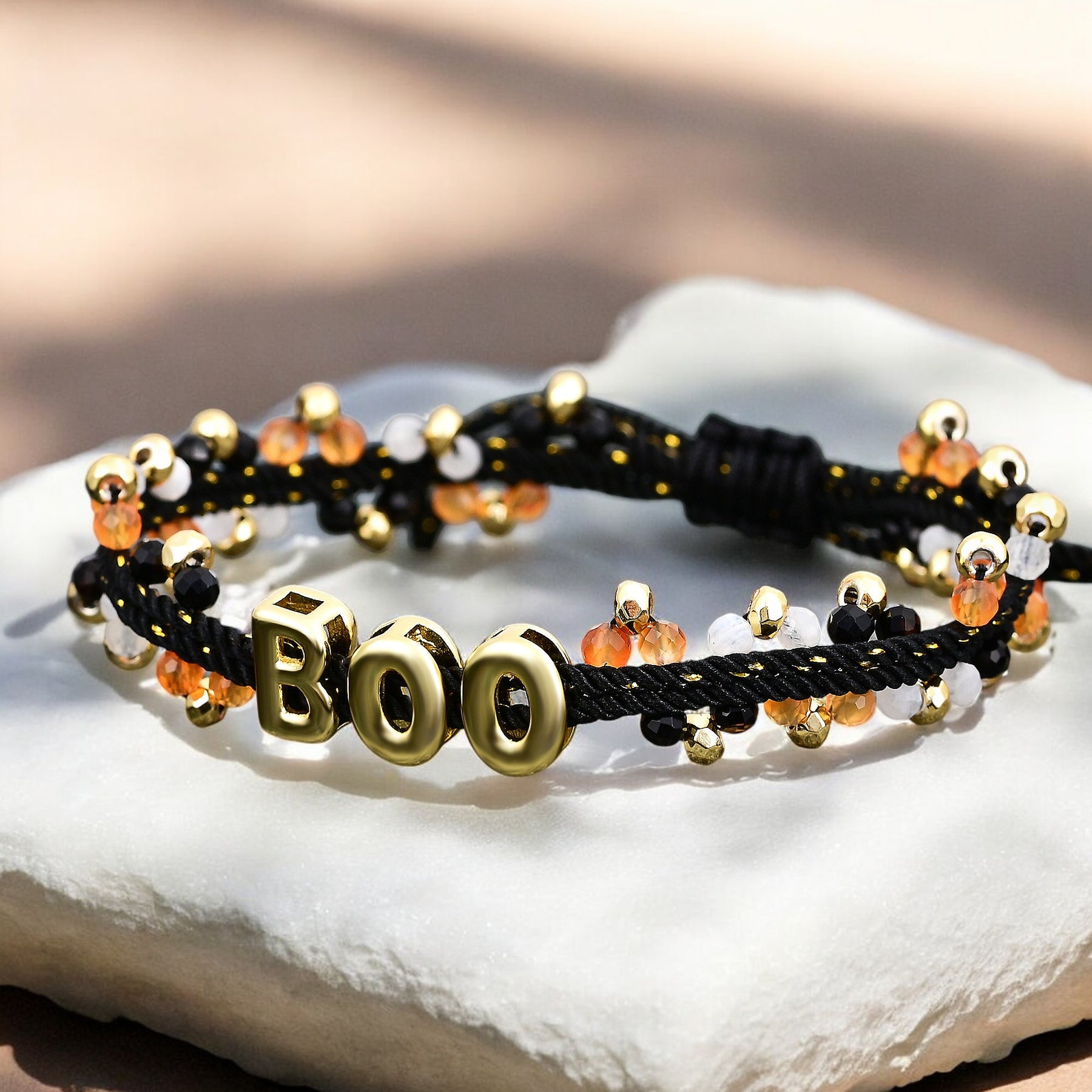 Gruseliges Boo Halloween Armband