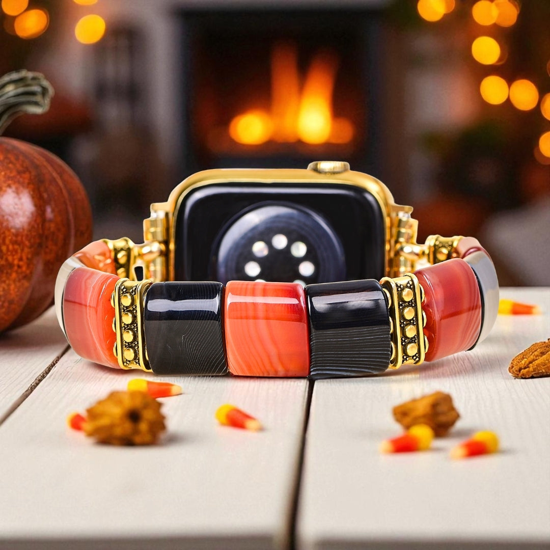 Haunted Stripes Halloween Apple Watch Armband