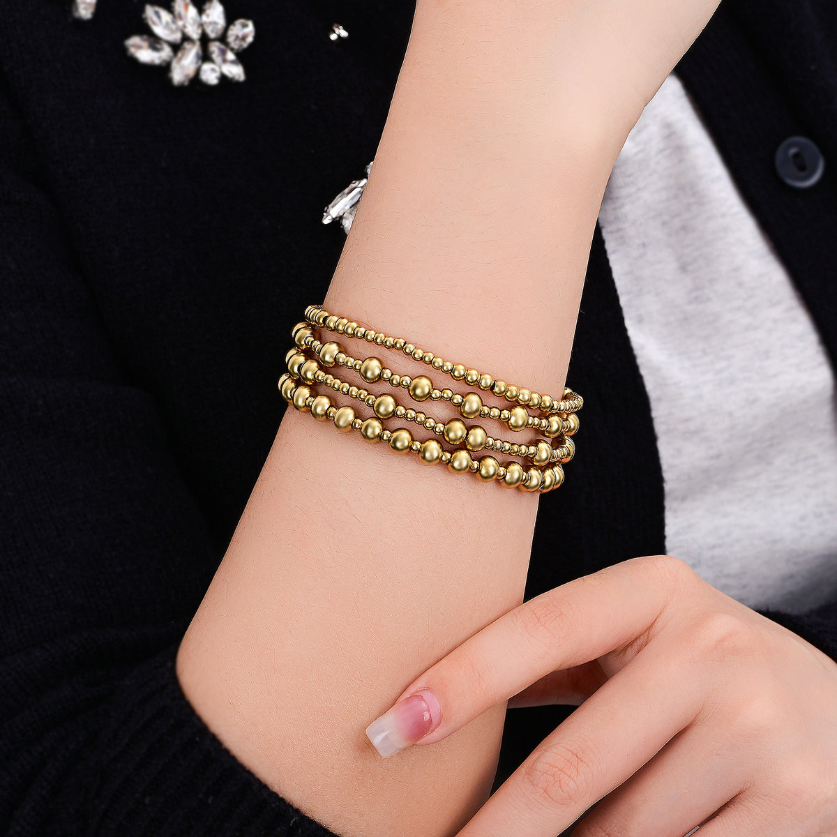 Goldenes Demure-Armbandset