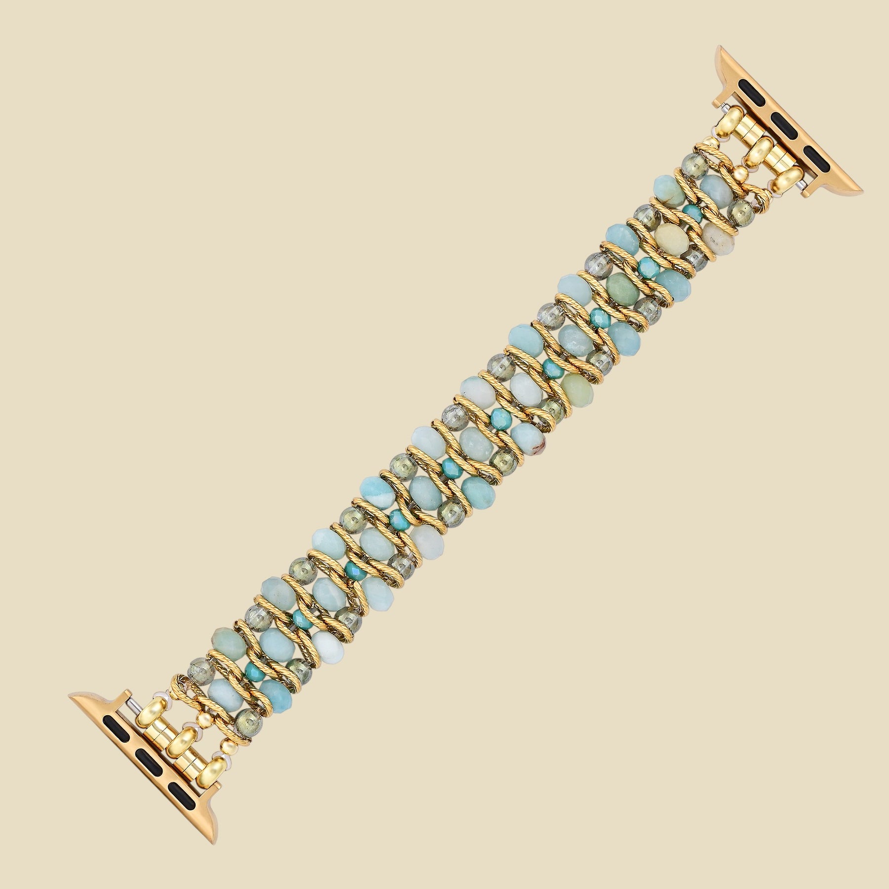 Amazonit Traum Geflochtenes Apple Watch Armband