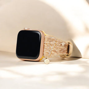 Driftwood Hues Leder Apple Watch Armband