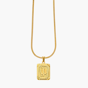 Golden Glow Bubble Buchstaben-Halskette