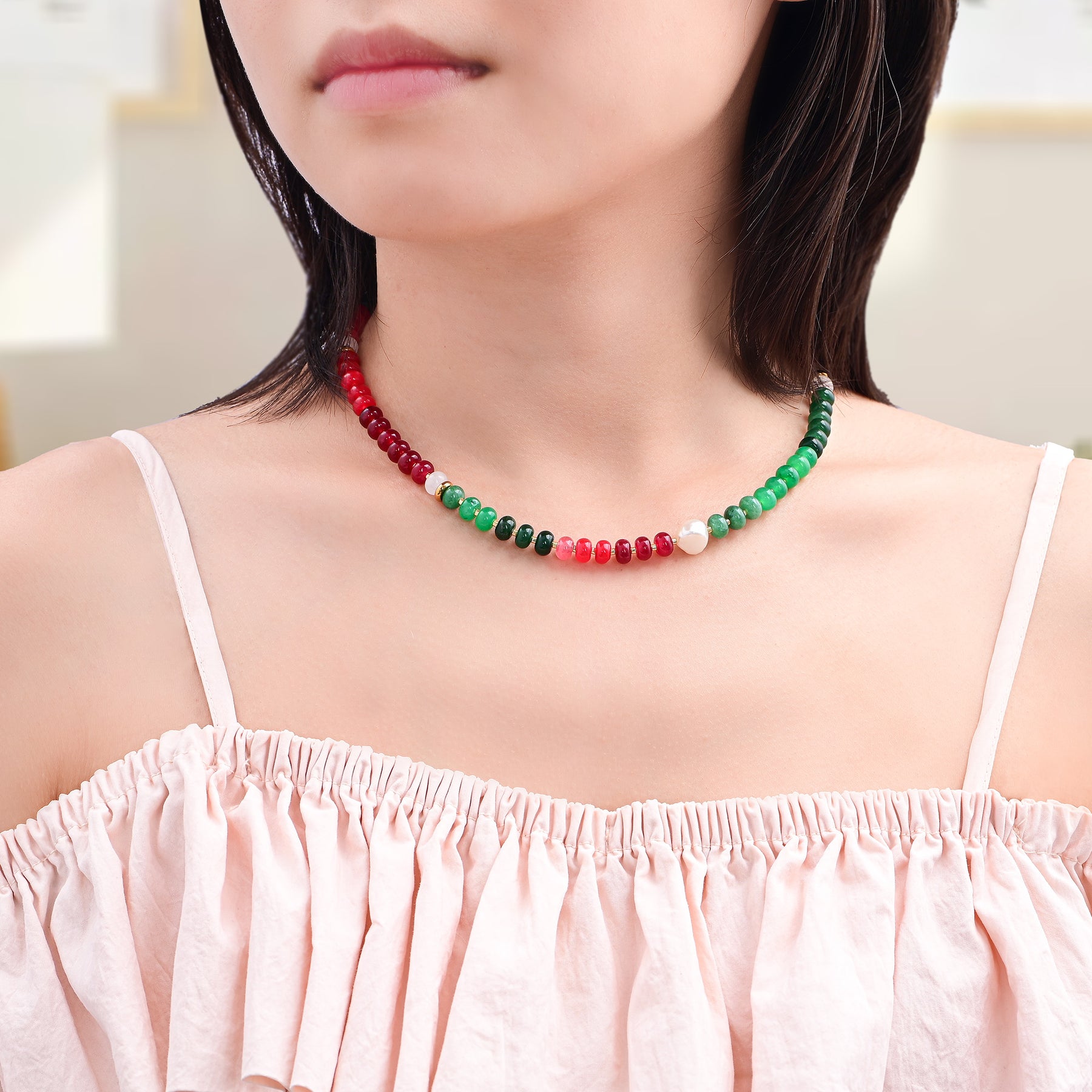 Immergrüner Weihnachtszauber Halskette