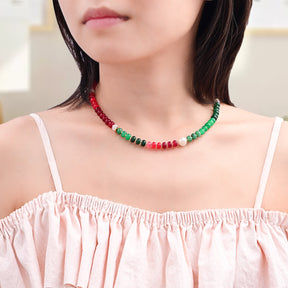 Immergrüner Weihnachtszauber Halskette