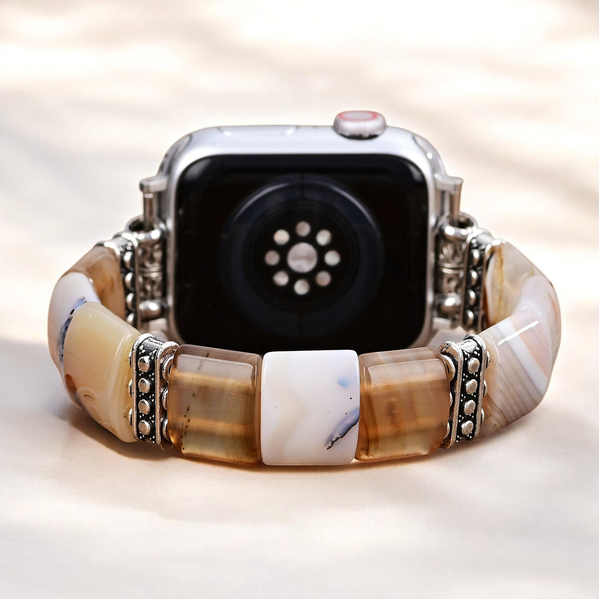 Heilige Sand-Agate Stretch Apple Watch Armband