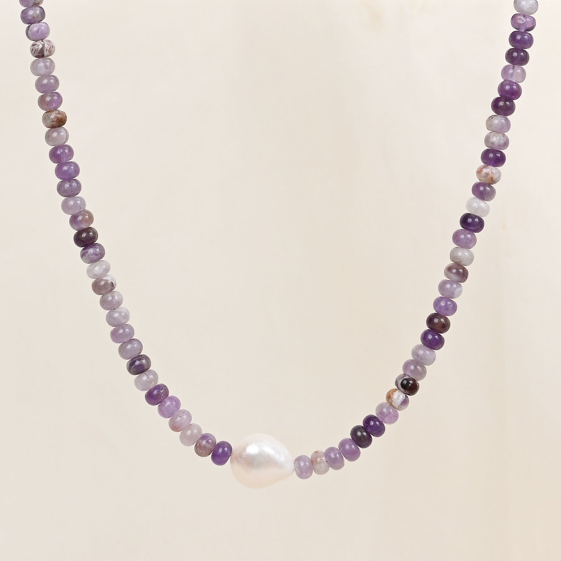 Amethyst Anmut Perlenkette