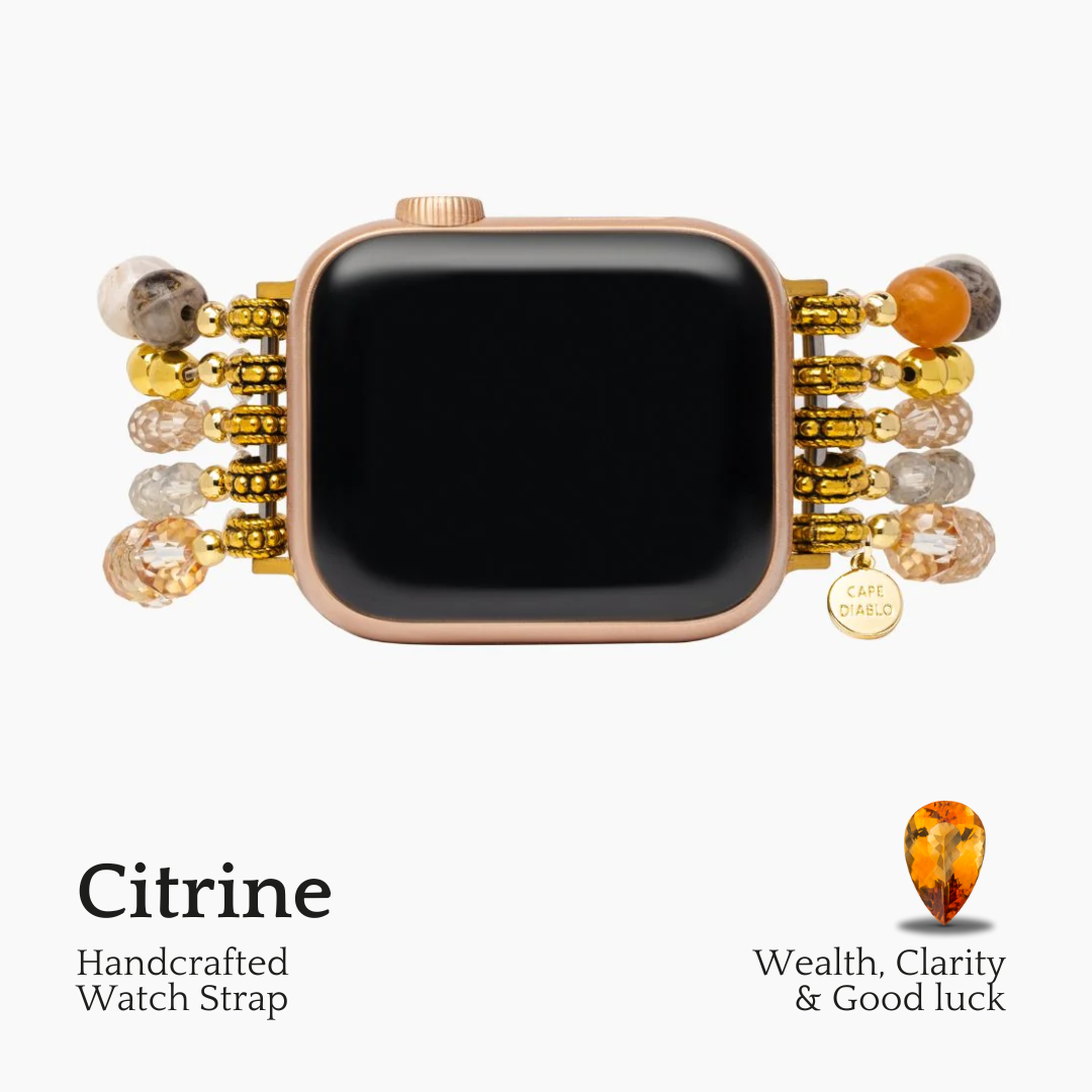 Stretch-Armband Apple Watch in Dunkelchampagner