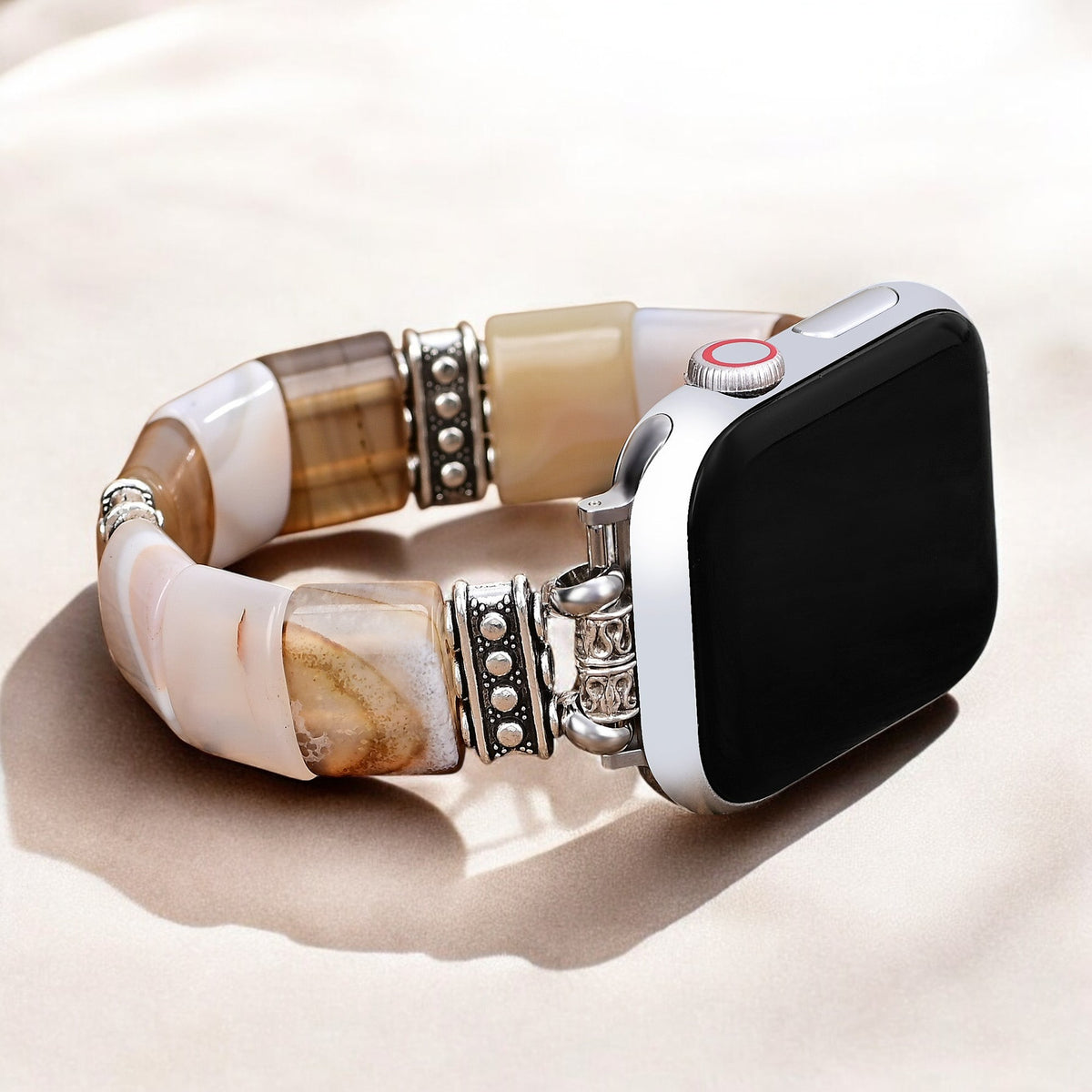 Sacred Sands Achat Stretch Apple Watch Armband