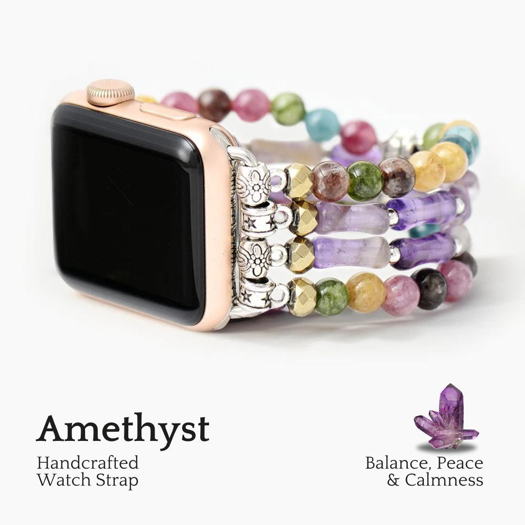 Mosaic Amethyst Stretch Apple Watch Armband