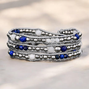 Himmlisches Lapis-Schutzwickelarmband