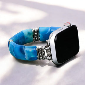 Serene Abyss Achat Stretch Apple Watch Armband