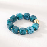 Klobiges Armband „Smaragd-Lagune“