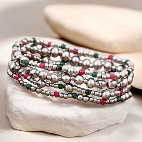 Weihnachts-Silber-Magie-Armband-Set