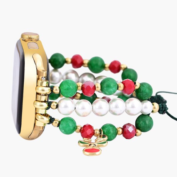 Weihnachts-Rentier-Strahlkraft Apple Watch Armband