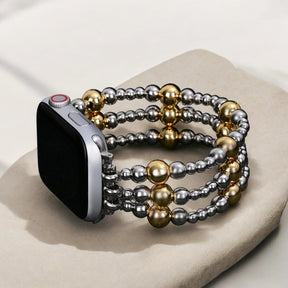 Silver Ember Stretch Apple Watch Armband
