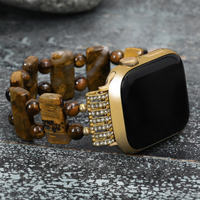 Golden Tiger Strength Apple Watch Armband