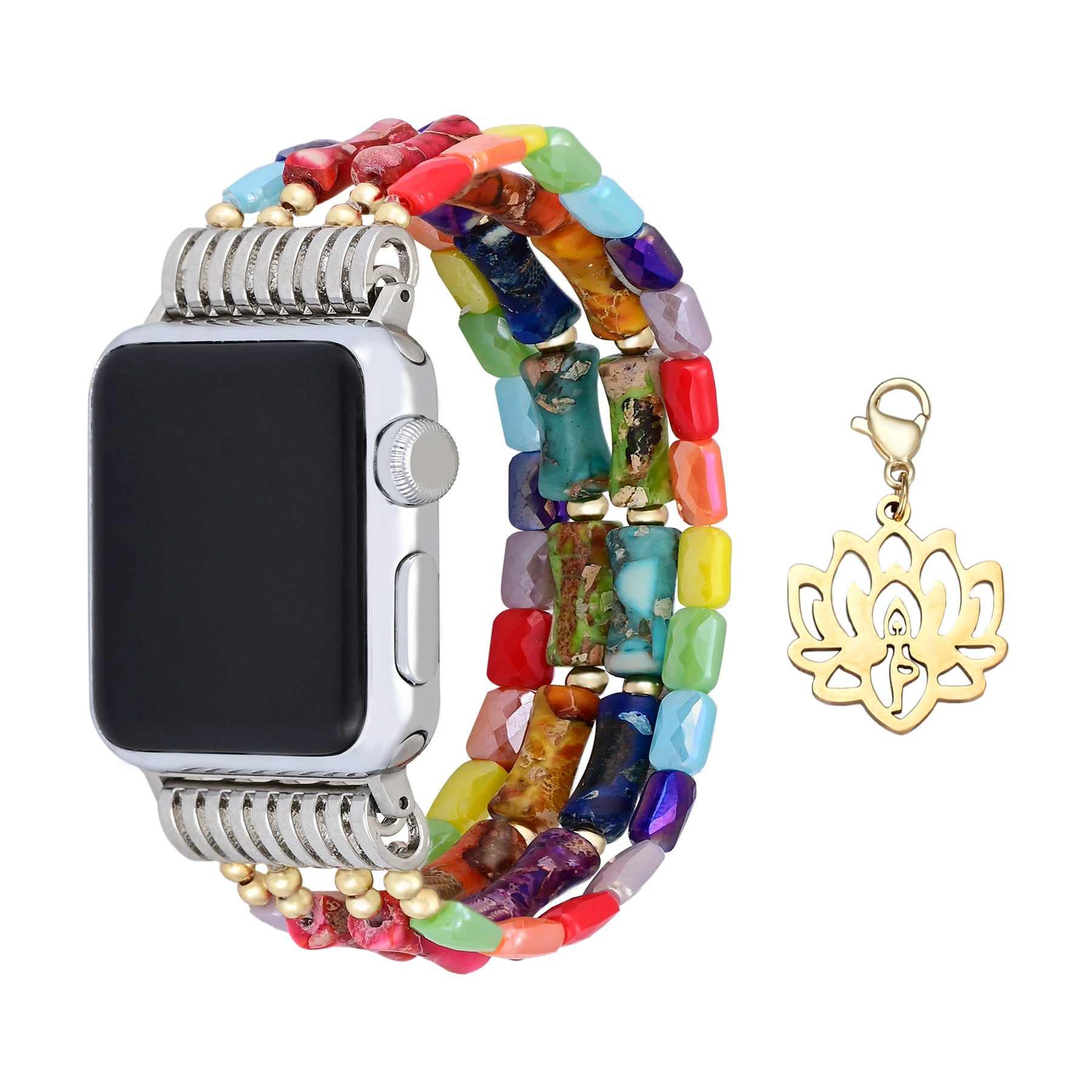 Lotus-Chakra-Stretch-Apple-Watch-Armband