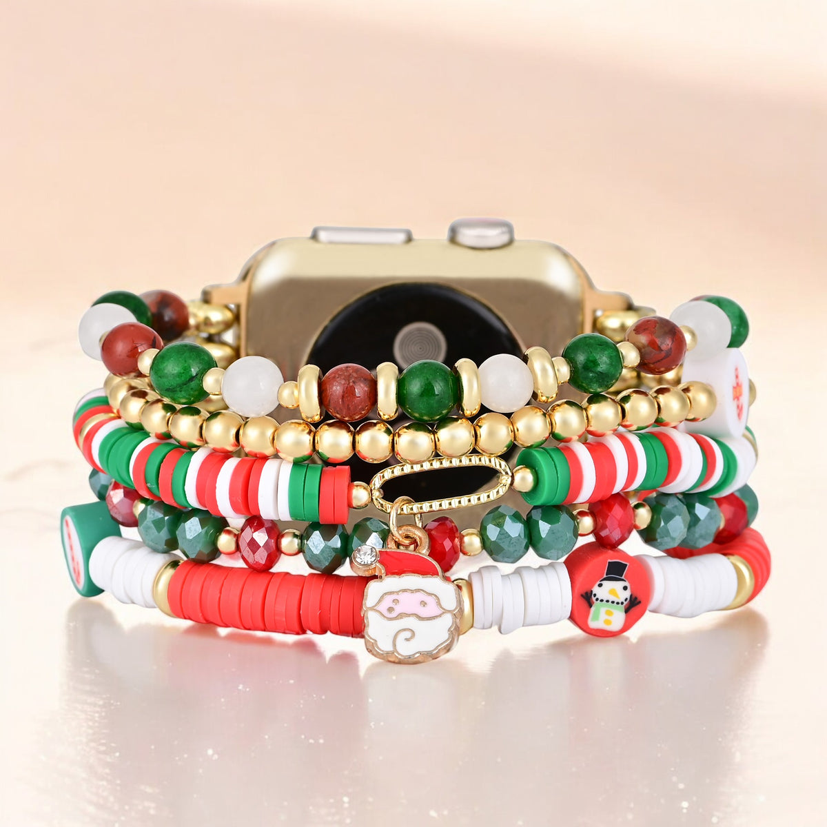 Santa Sparkle Stretch Apple Watch Armband
