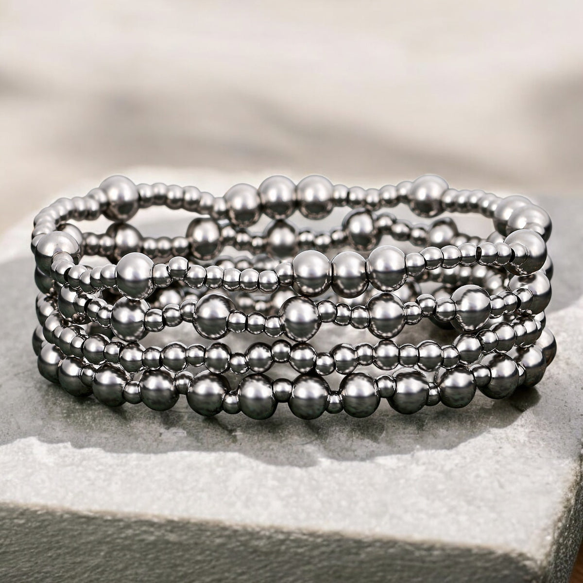 Platin Demure Armband Set