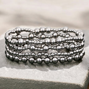Platin-Armbandset „Demütig“