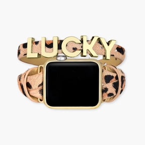 Glückliches Safari-Lederarmband für Apple Watch