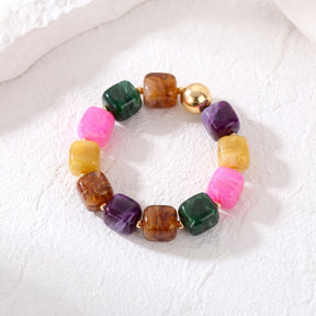 Golden-Tropics-Mix-Armband mit groben Gliedern