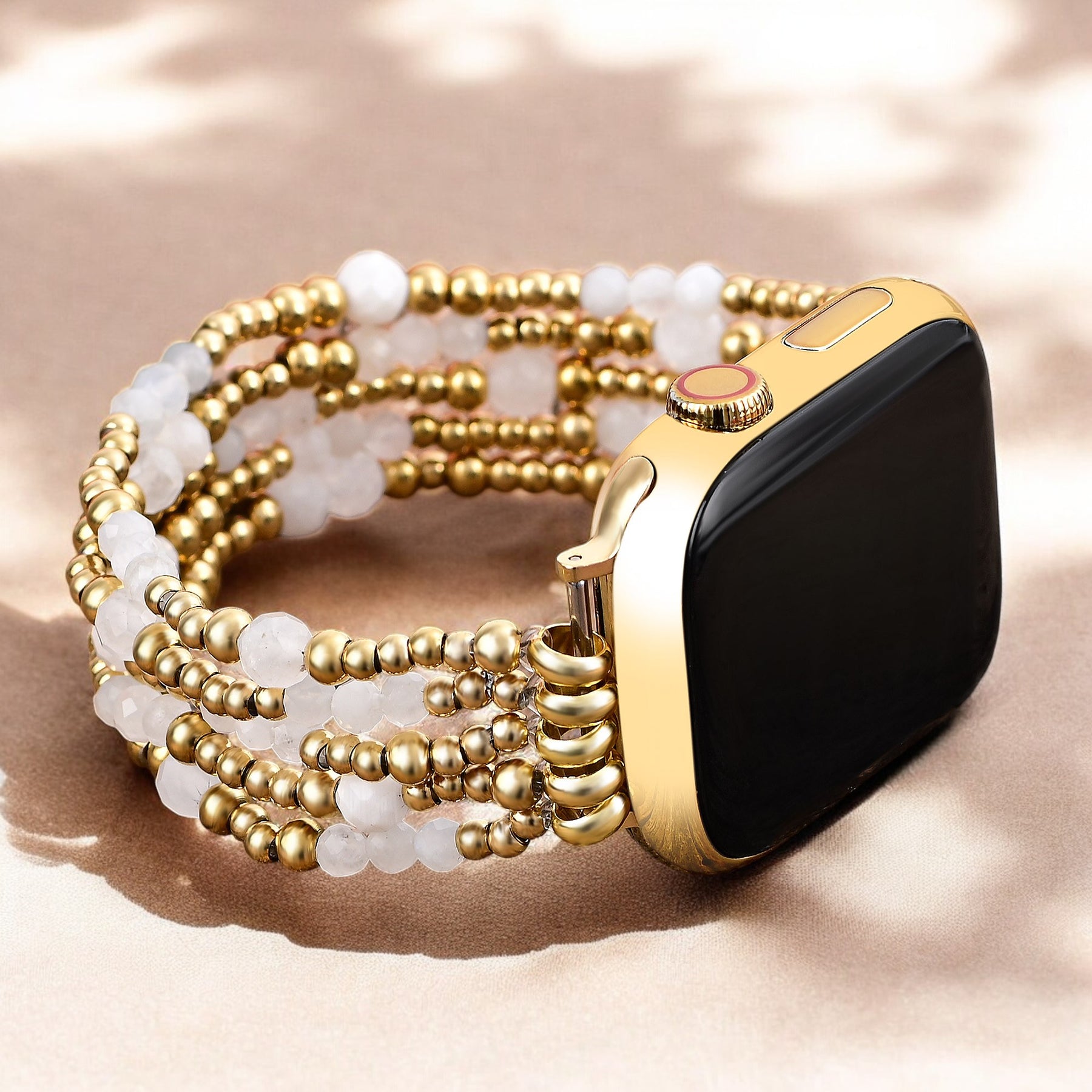 Golden Halo Mondstein Stretch Apple Watch Armband