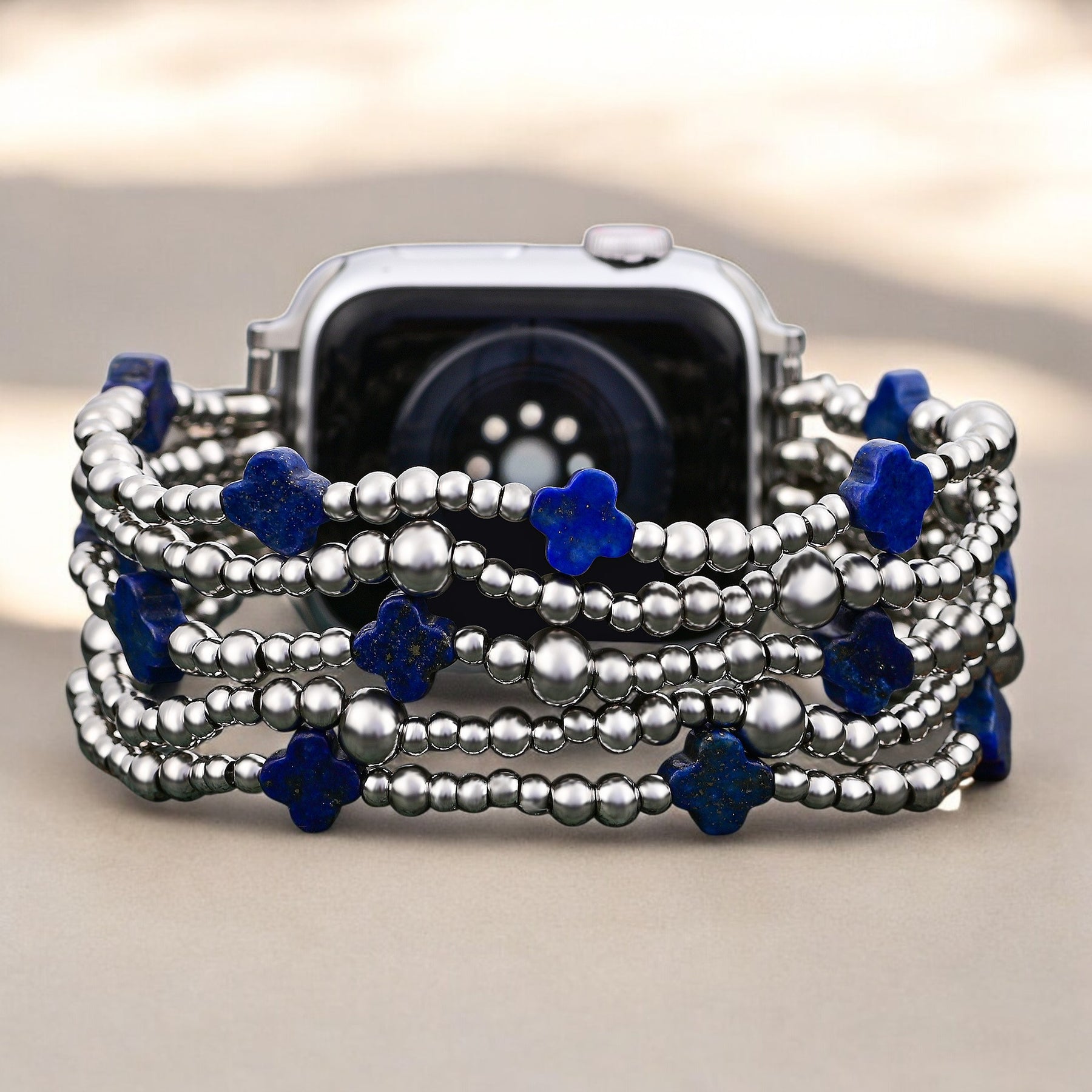 Lapis Divine Cross Stretch Apple Watch Armband