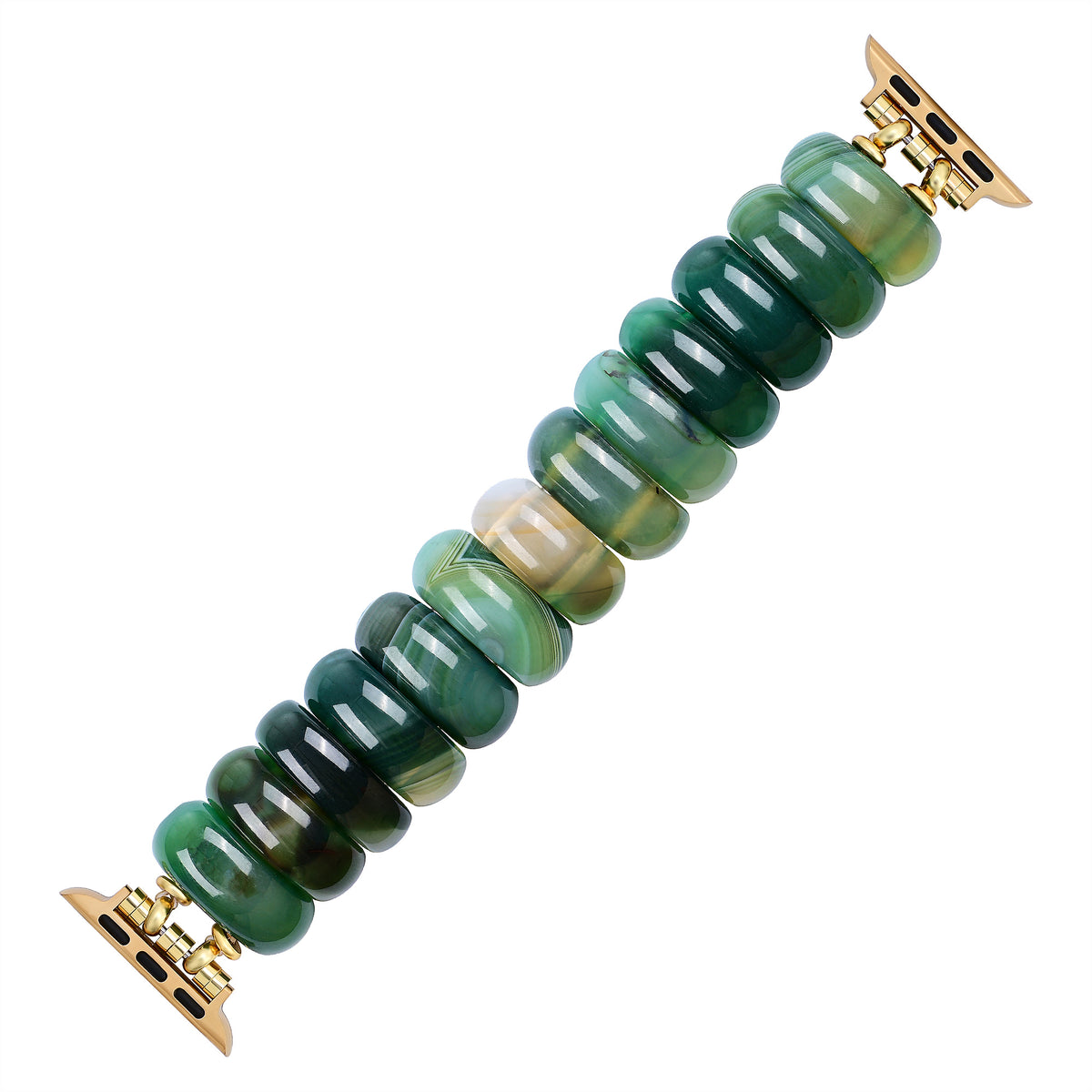 Emerald Grove Achat Stretch Apple Watch Armband