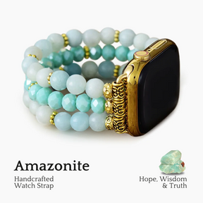 Stretch-Armband Apple Watch Amazonite Bliss“