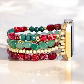 Evergreen Gold Elegance Weihnachts-Apple Watch-Armband