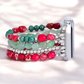 Evergreen Silber Eleganz Weihnachts Apple Watch Armband