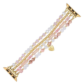 Valentine's Gold Love Stretch-Uhrenarmband