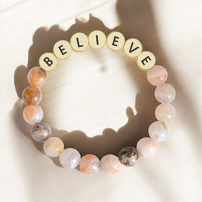 Agate Glaube Inspiration Armband