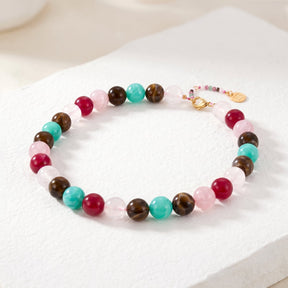 Chunky Regenbogen Perlenkette